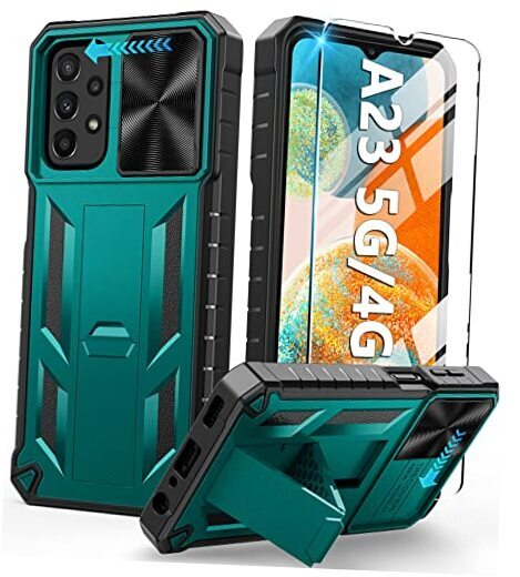 for Galaxy A23 5G|4G Case: Samsung A23 Case Military Basic Case Dull Green