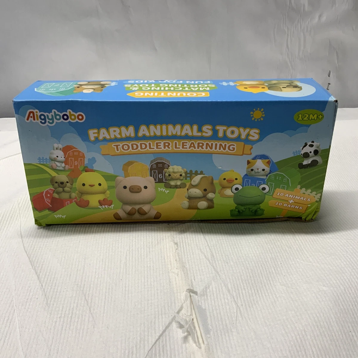 Learning Toys for 1 2 3 Year Old Toddlers 20Pcs Farm Animals Toys