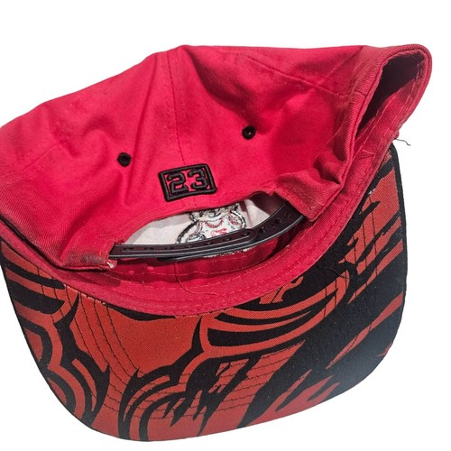 Chicago Bulls Red Black Snapback 23 Micheal Jordan Embroidered Bear Basketball - Picture 15 of 15