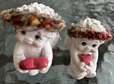 Dreamsicles Hearts Desire & Young Love Cherub Angels Heart Figurines Cottagecore