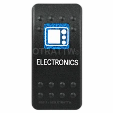 OTRATTW Carling Technologies Contura II Rocker Switch, ELECTRONICS, BLUE LENS