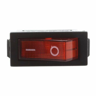 Wippenschalter 30x11mm rot beleuchtet 250V 16A 1-polig | online kaufen