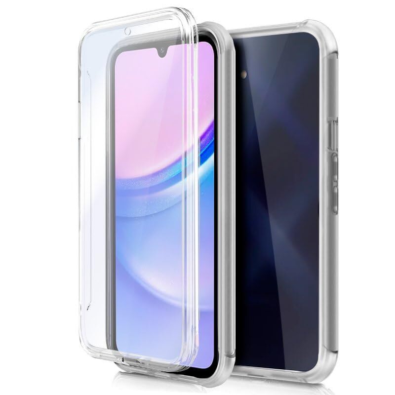 Cool 3D Silicone Case for Samsung A155 Galaxy A15 / A15 5G (Transparent Front +