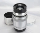 * RARE * SOM Berthiot Flor 90mm f3.5 Original for Leica LTM w/ hood #023677