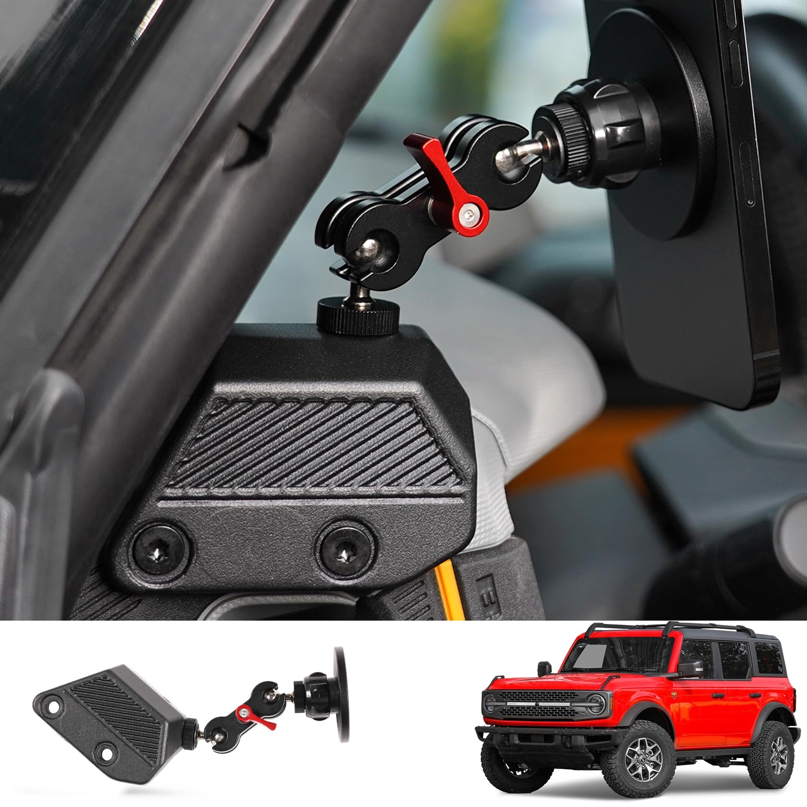 Magnetic Phone Holder for Ford Bronco 2021 2022 2023 2024, Adjustable Angles ...
