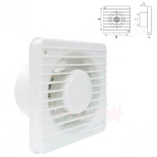 Aspiratore Da Parete Assiale LUX SERIE T80 - Foro 80mm Per Ricambio Aria 60M3/h - Foto 9