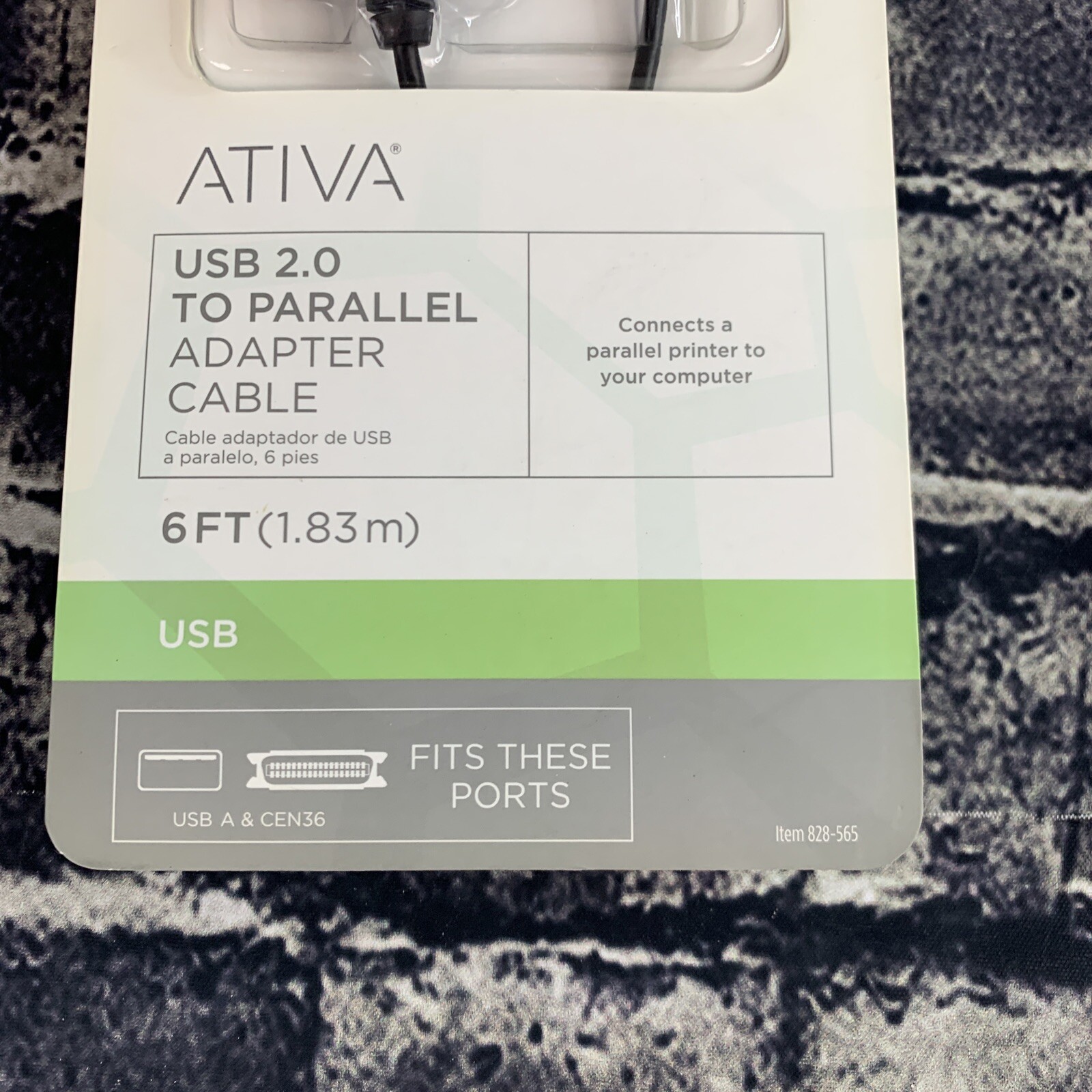 Ativa USB to Parallel Printer Cable 6ft Adapter Cable eBay