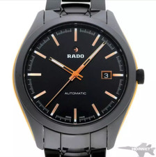 rado hyperchrome automatic black dial ceramic titanium mens watch