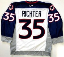 MIKE RICHTER TEAM USA 1998 NAGANO OLYMPICS NIKE AUTHENTIC JERSEY 48 RANGERS RARE