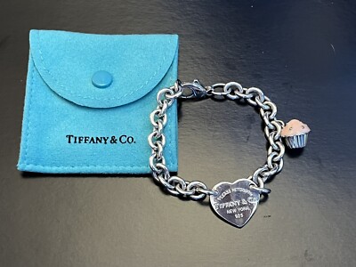 Tiffany & Co 'Return To Tiffany' Heart Tag Silver Bracelet With