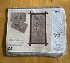 Vtg. 1988 The Creative Circle Cross Stitch Kit  1693 FAMILY SAMPLER NOS