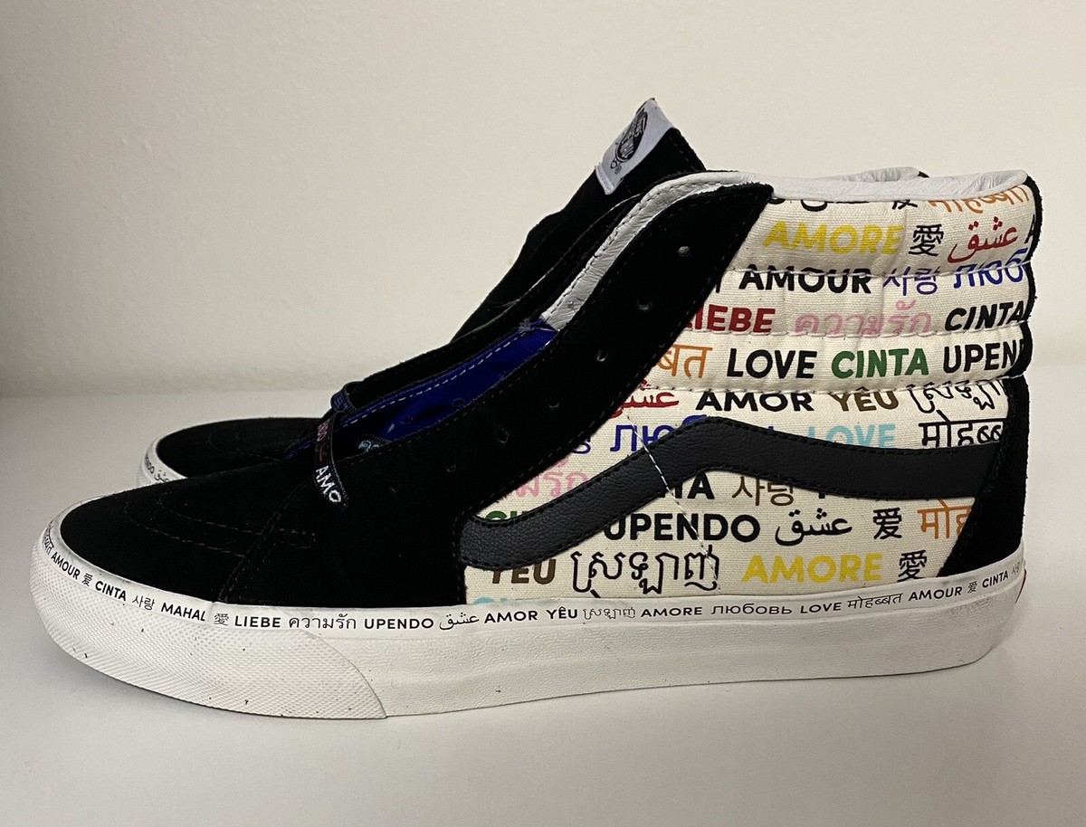 Vans SK8-Hi VLT LX The Love Pack Pride Mens Sz 10.5 OG Vault  display picture 1
