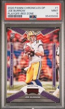 Joe Burrow 2020 Panini Chronicles Draft Picks Playoff Red Zone RC #1 PSA 9 MINT