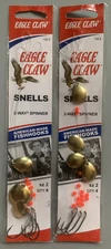 2 Packs Eagle Claw 2-Way Spinner Snells Spinner Rigs Size 2 129-2