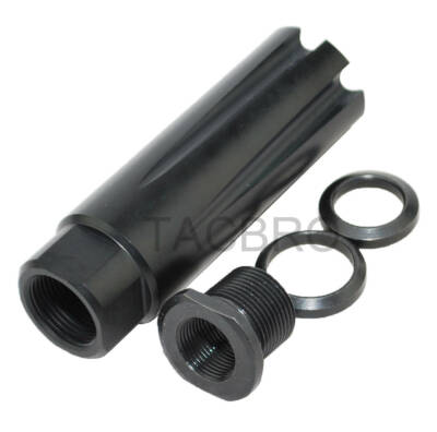 9MM  1/2x28 TPI Thread Pitch Linear Compensator w/ Washer - Aluminum