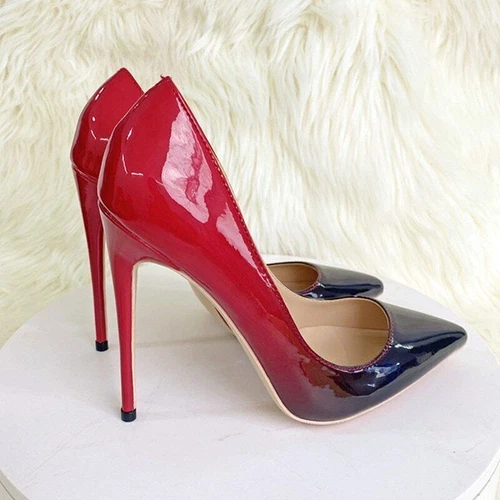 Sexy Damen-Pumps 12 cm hochhackig spitz zulaufend modische Stilettos Partyschuhe - Bild 4 von 20