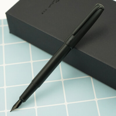 New Picasso 916 Metal Black Fountain Pen BLACK EF/M/Bent Nib Office Gift Ink Pen