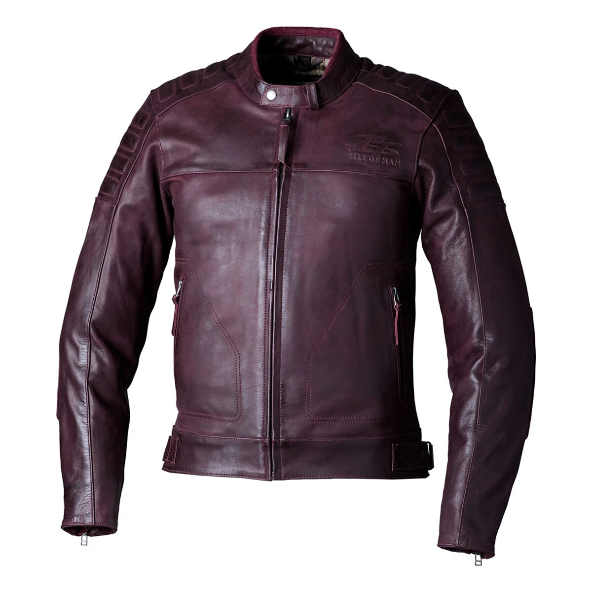 Oxblood red leather jacket cheap