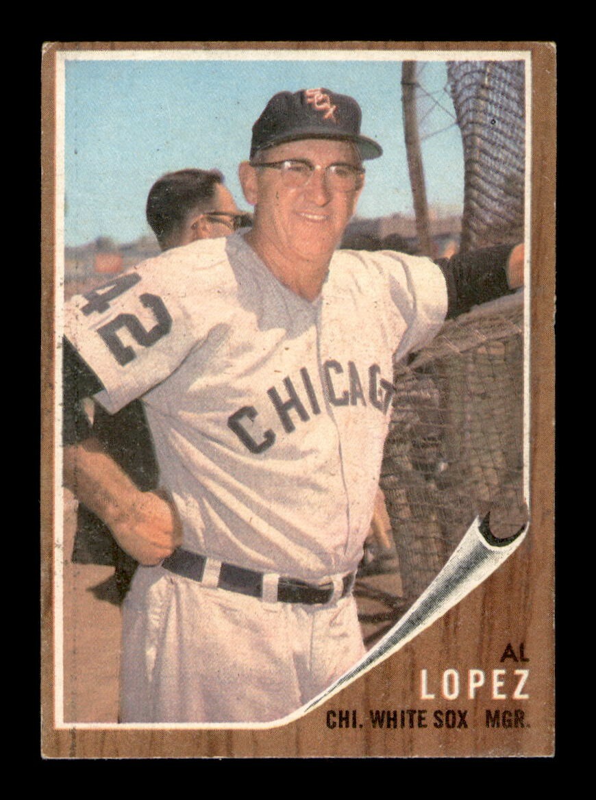 1962 Topps #286 Al Lopez Manager EX Condition by OBGcards