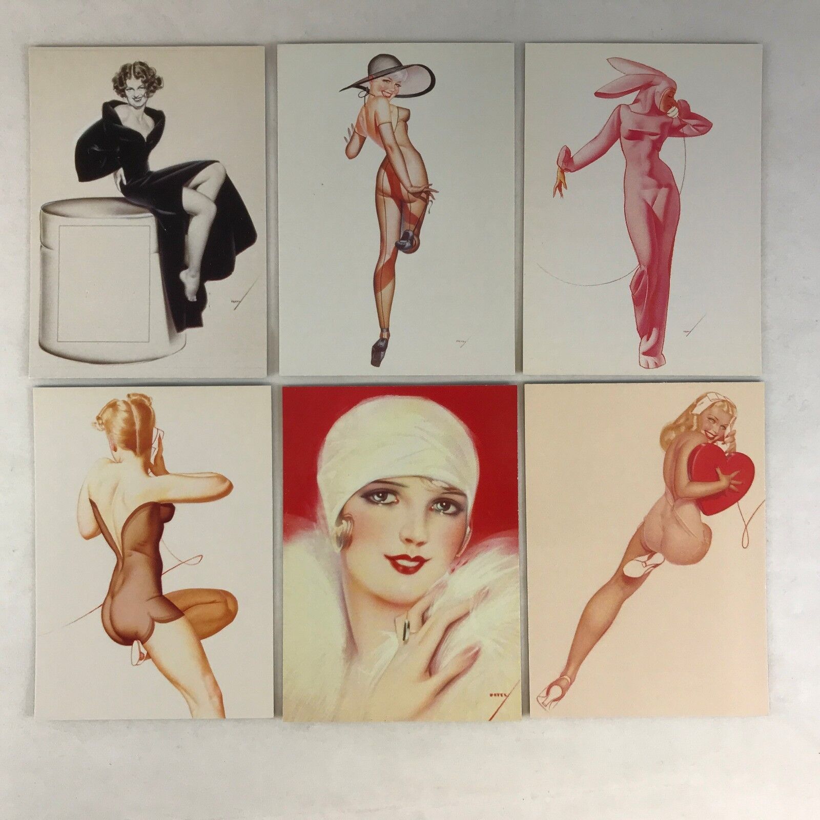 THE GEORGE PETTY GIRL SERIES 1 (1994) Complete "ZIPPO LIGHTER" Mail-In Card Set