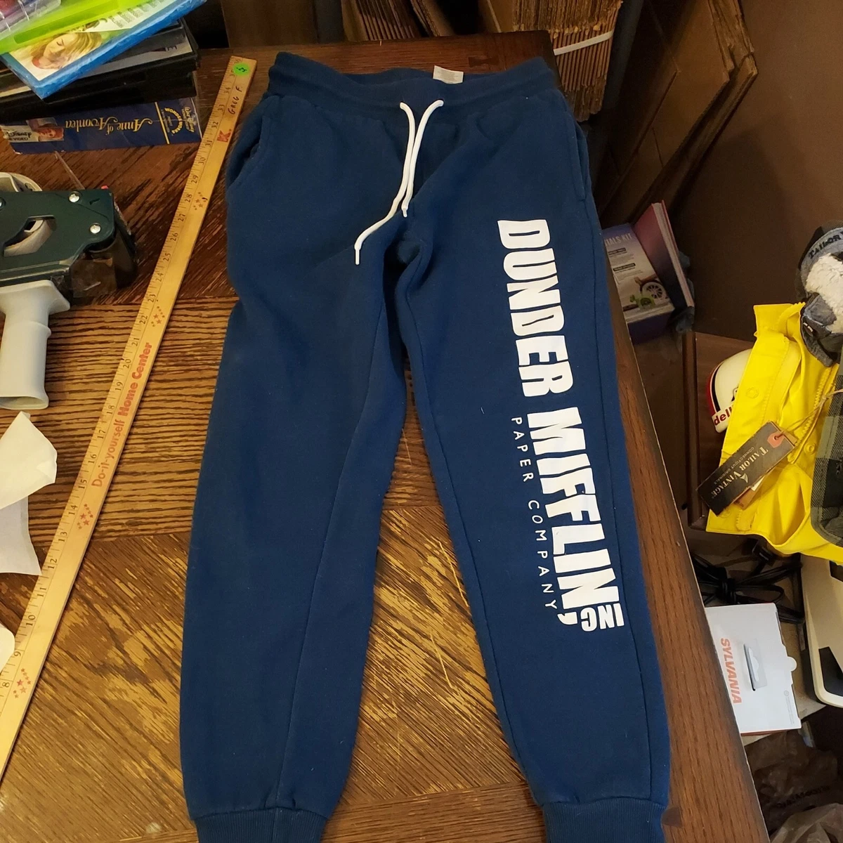 women’s joggers the office Dunder Mifflin sweatpants blue XS Pockets Pants