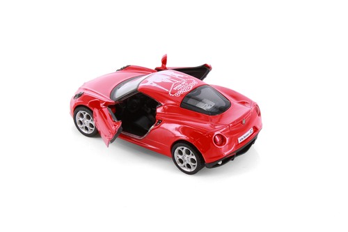 2013 ALFA ROMEO 4C RED W/WELCOME TO LAS VEGAS 1/32 DIECAST CAR KINSMART 5366D - Picture 5 of 5