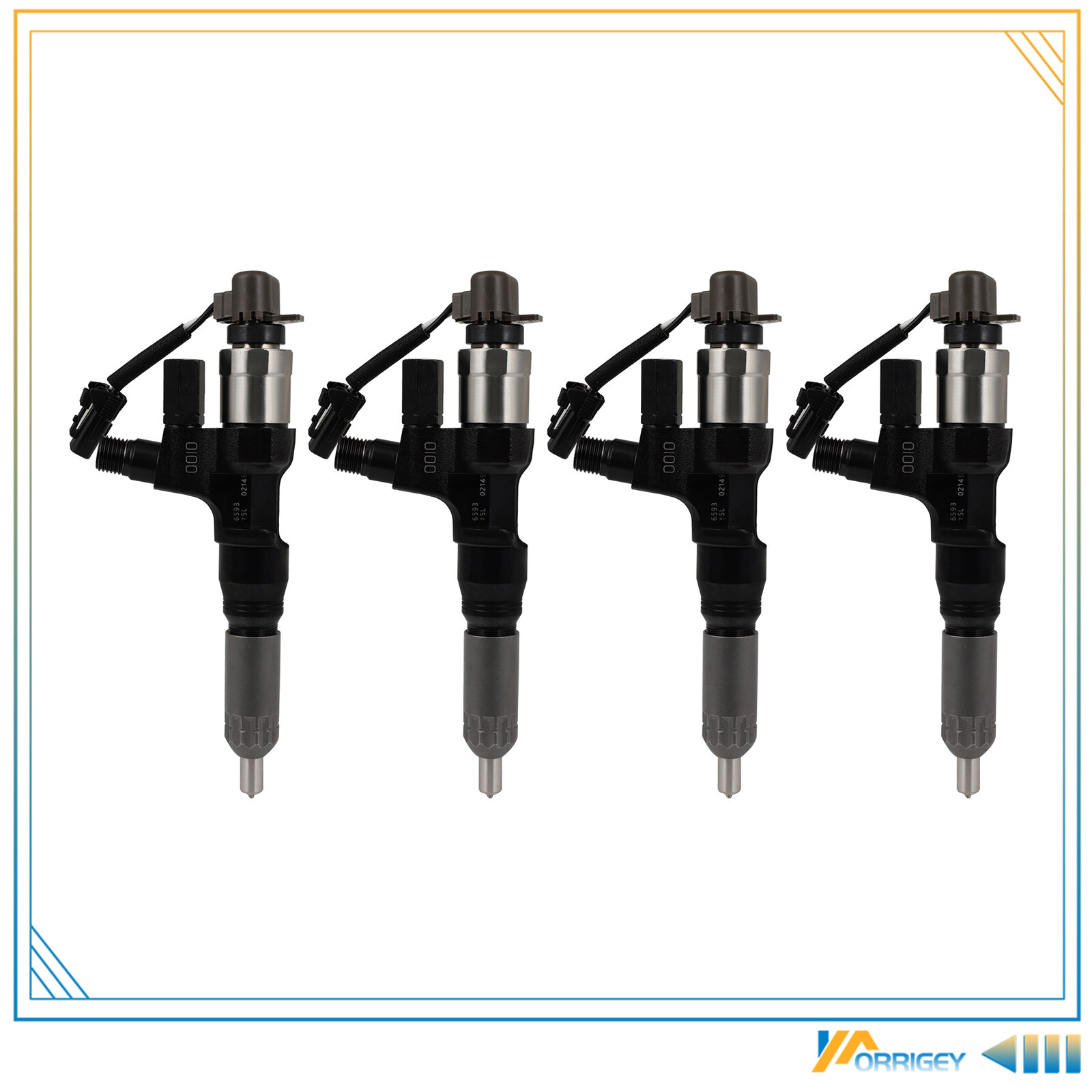 For 4pcs Diesel Injector Hino 185 155 165 195 198 238 258 268 7.7L 4.7L ...