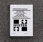 Hyster S40XL S50XL S60XL Forklift Lift Truck Owner Operator Manual B187 C187