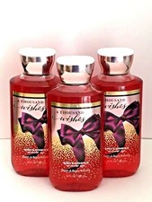 3x Bath  Body Works A Thousand Wishes Shea  Vitamin E Shower Gel 10 oz / 295 m