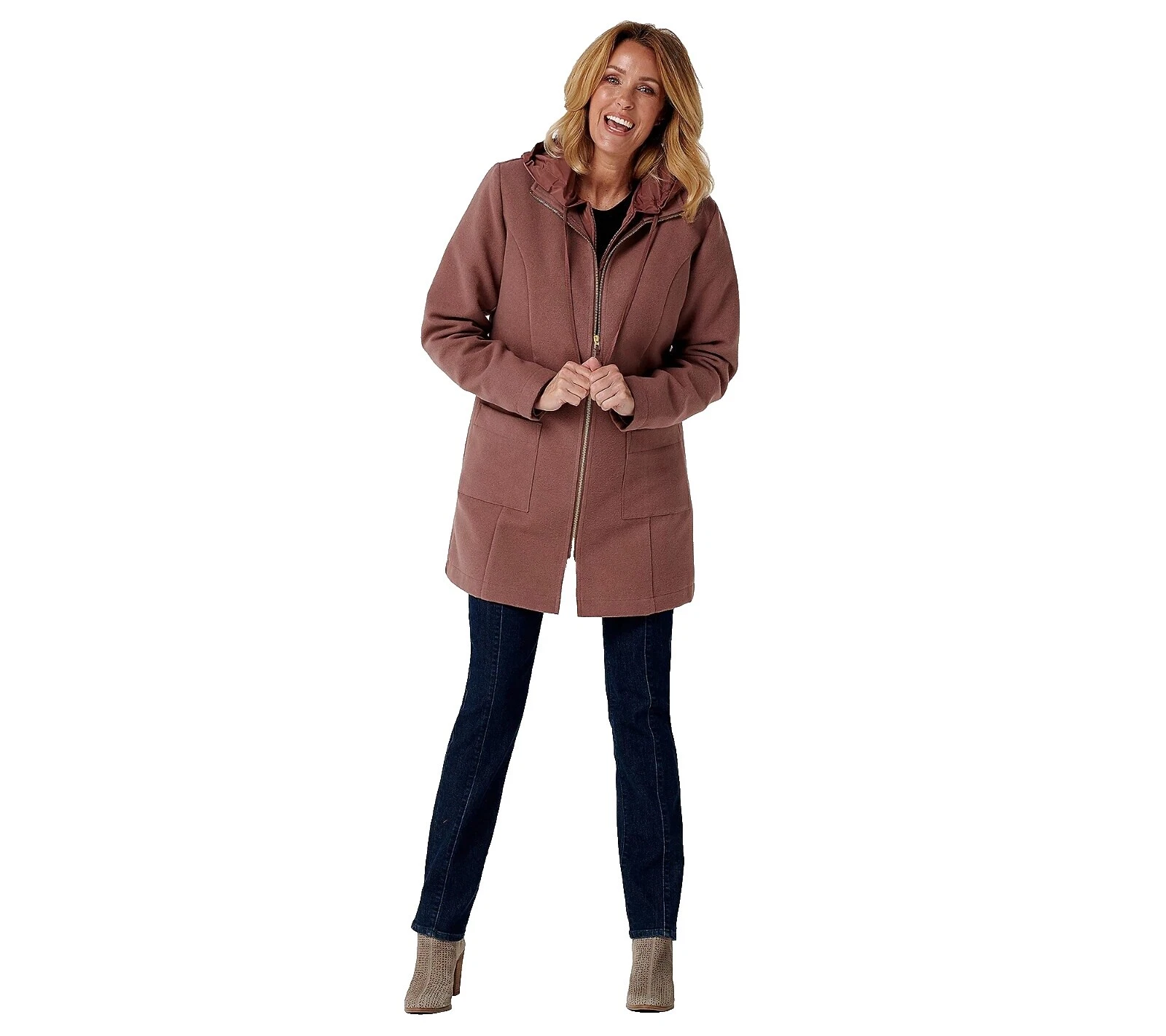 Denim & Co. Coats, Jackets & Vests Women's Hooded
