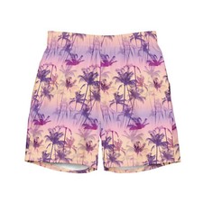 Palm Tree Purple All-Over Print Recycled Swim Trunks