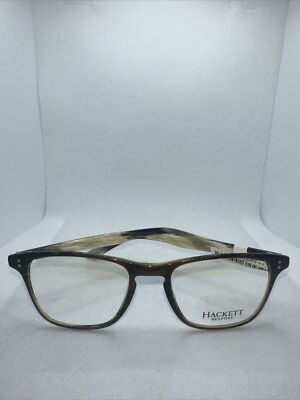 Hackett Bespoke Heb140 51/19 145 Brown Horn Unisex Adult Eyeglass Frames A36