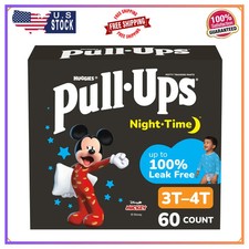 Pull-Ups Boys' Night-Time Potty Training Pants, Size 3T-4T, 60 Count