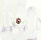 Vintage Sterling Silver Fordite Ring Size 8 Gemstone Stone Stacking Southwest