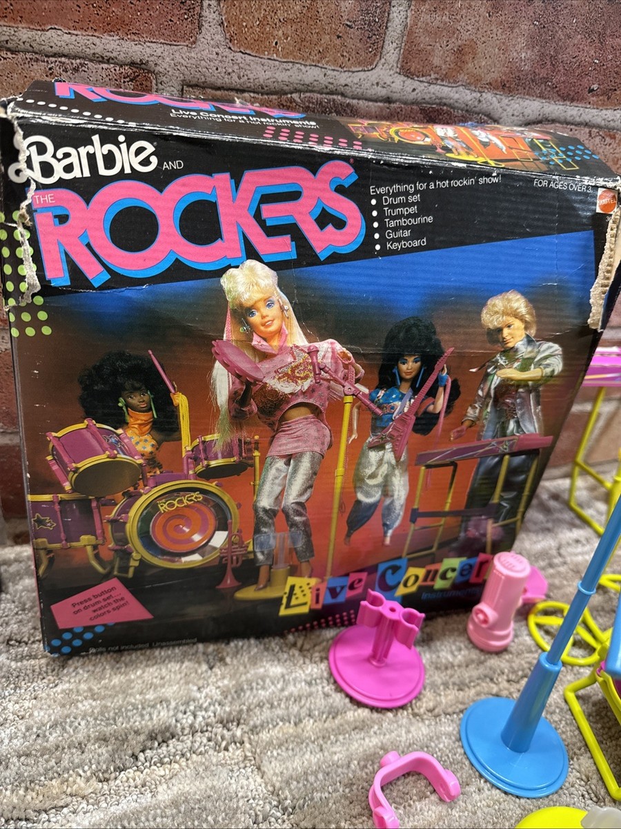 1986 Barbie & The Rockers Live Concert Instruments Set #3611 | eBay