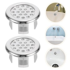 25 Pcs Bathroom Drain Cover Kitchen Sink Basin Overflow Cap