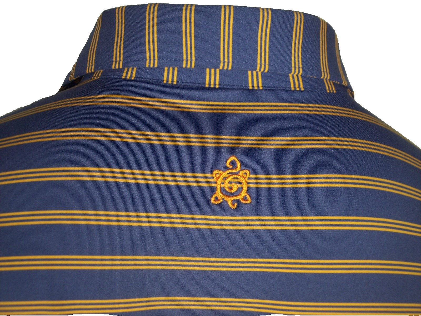 Turtleson Large Blue Striped Performance Stretch … - image 4