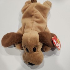 TY Beanie Baby - BONES the Dog (9 inch) - MWMTs Stuffed Animal Toy