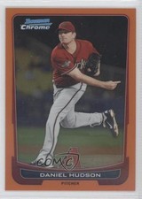 2012 Bowman Chrome Orange Refractor 13/25 Daniel Hudson #12 0s3