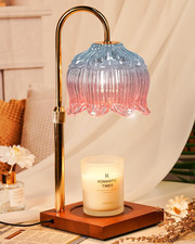 Candle Warmer Lamp with Timer Dimmer, Candle Lamp Warmer Adjustable Height, Gi