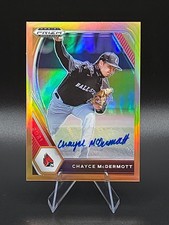 2021 Panini Draft Picks Base Autographs Prizms Orange #132 Chayce McDermott /20!