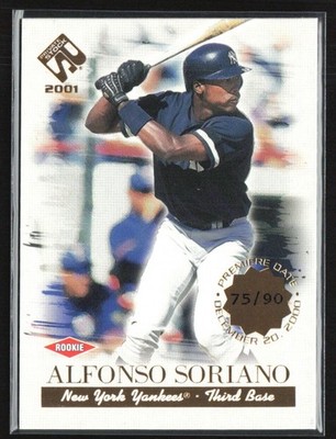 Alfonso Soriano 2001 Pacific Private Stock Premiere Date /90 #139 New York