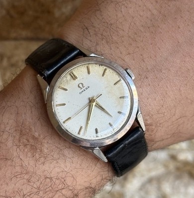 Vintage 1954 Omega Classic Dress Watch Cal 283 Manual 36mm 2608-11 Sc Authentic