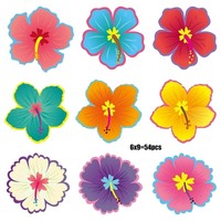 Spring Themed Floral Wall Art Cutouts Sticker For Classroom Office Decoration