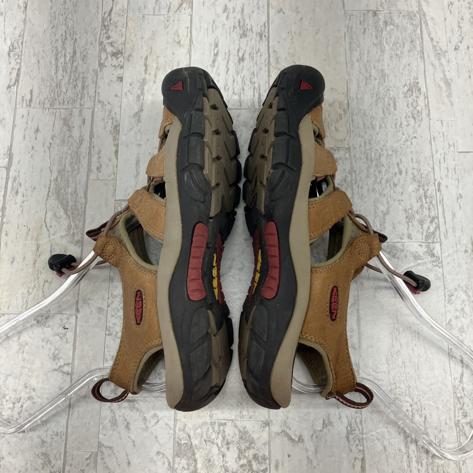 KEEN Newport sandali da trekking in pelle scarpe donna misura 8 5 marrone impermeabili 510220