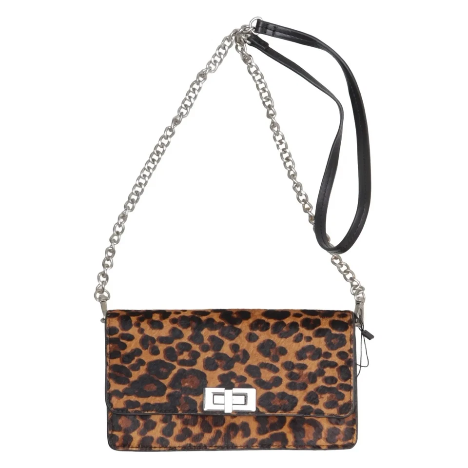 Zara Basic Collection, sac à bandoulière, femmes, marron/noir, léopard, 20, 2... - Photo 1/4