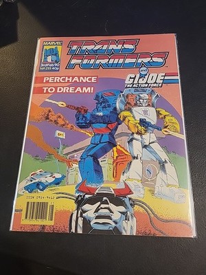 TRANSFORMERS Marvel UK #255 2/3/90 Perchance To Dream Pt 1 Prowl  Higher Grade 