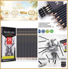 Drawing Sketching Pencil Set 14 Pieces Graphite 12B To 4H Pre Sharpened Artist