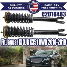 Pair For Jaguar XJ XJR X351 RWD 2010-2019 Front Shock Struts Assembly w/Electri