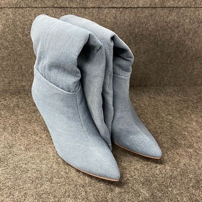 TRUE RELIGION Tall Denim Boot Women's Size 6 Light Denim